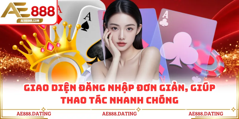 Giao diện đăng nhập đơn giản, giúp thao tác nhanh chóng